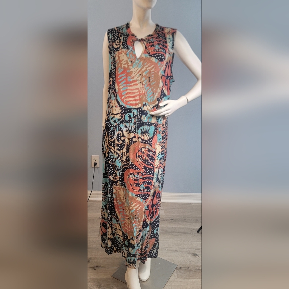 NIC+ZOE Multicolor Printed Sleeveless Maxi Dress - Picture 2 of 11